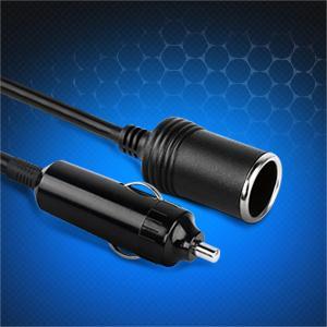 Nilight 14FT Cigarette Lighter Socket Extension Cord Cable 12V/24V (Black),car accessories