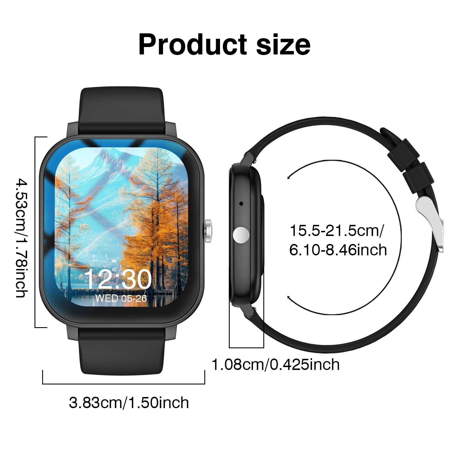 Smart Watch with Wireless Calling & Multi-Sport Mode, Call Reminder, Sms Alerts, Compatible with iPhone & Android Devices