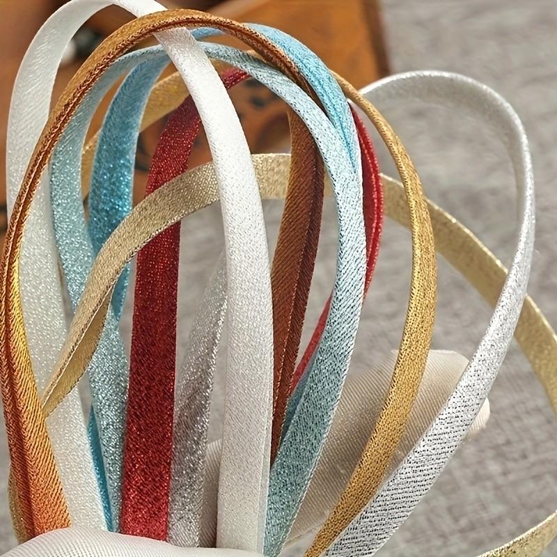 3m Silver Color Glitter Ribbon, Non-Elastic Binding Tape, Heat Resistant, for Clothing, Curtains, Bedding, Bags, Tablecloths