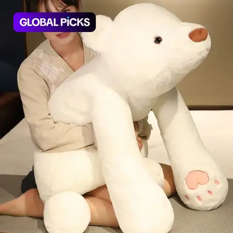 Cute Panda, Polar Bear or Brown Bear Body Pillow, Large Soft Fluffy Stuffed Animal Plush Toy, Huggable Birthday Gift for Kids and Adults #GLOBAL PICKS