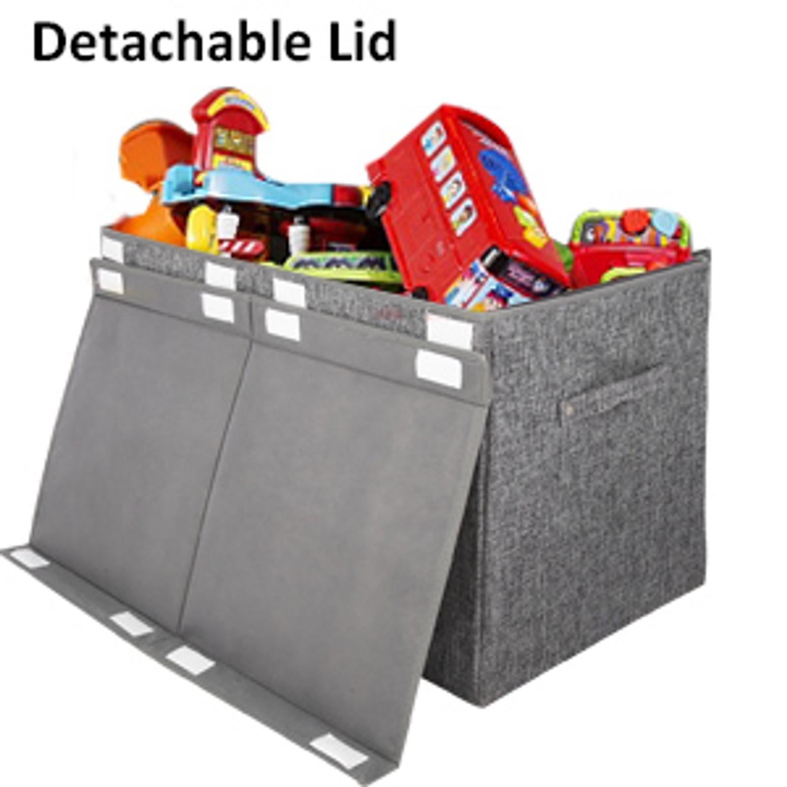 Linen Pink Collapsible Kids Toy Box Chest with Flip-Top Lid - 25"x13"x16" Indoor Furniture Organiser, Shelf-Compatible Decor Basket for Nursery, Laundry Storage, Fabric, Room Decor Linen Pink Collapsible Kids Toy Box Chest with Flip-Top Lid - 25"x13"x16" Indoor Furniture Organiser, Shelf-Compatible Decor Basket for Nursery, Laundry Storage, Fabric, Room Decor