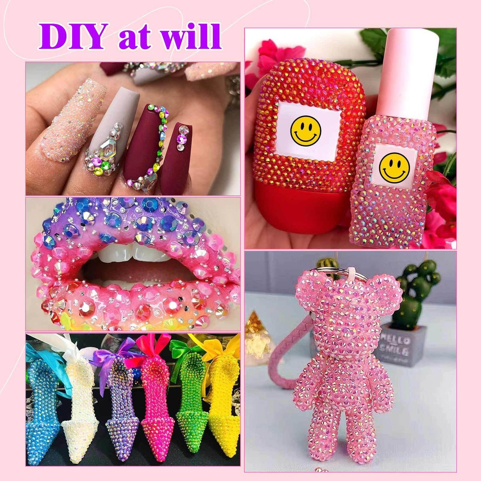 10000 Jelly Rhinestones, 24 Colors Ab Resin Drills, Nail Art Phone Case DIY Craft Accessories, Fashion Jewelry Shoe Bag Decorations