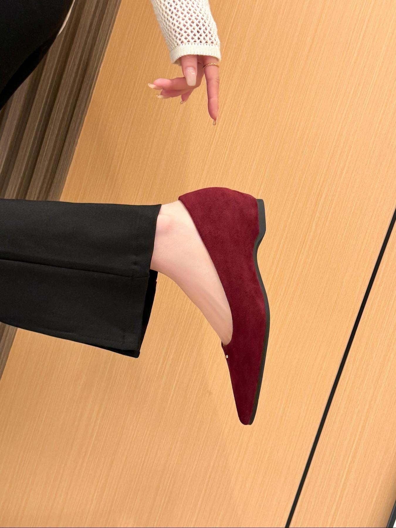 Women's Pointed Toe Flat Shoes, Elegant Textile Upper, Medium Width, All Season Fashion Sneakers, New Style Casual Footwear, Walking Shoes, Flats Shoes