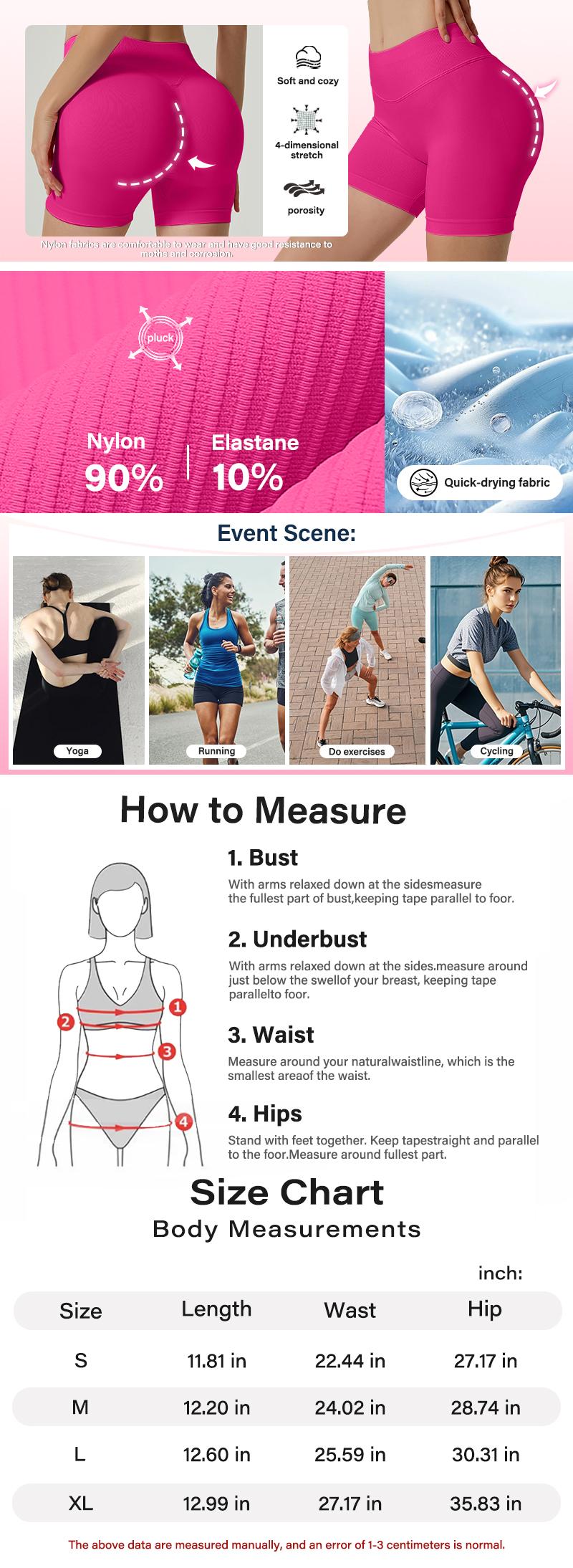 NVWA-Women's 6 Piece Workout Shorts Seamless High Waist Butt Liftings Exercise Athletic FitnessWomen Workout Gym Impact Shorts Hidden Scrunch Butt Lifting Seamless Shorts training gymnastics fitness gym wear SpringStatements