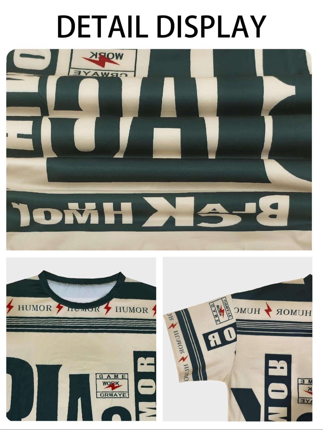 Women's Letter Print Round Neck Fitted Tee, Fashion Casual Crew Neck T-shirt for Daily Holiday Vacation Outdoor Wear, Ladies Clothes for Summer, Top