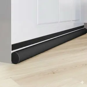 DIY Single-Sided Door Bottom Seal - Weatherproof, Soundproof & Dustproof Draft Stopper for Doors. Upgraded Eco-Friendly, Anti-Pinch Design, All-season Protection Against Insects & Moisture. Noise Reduction & Insulation for Home Doors & Windows.