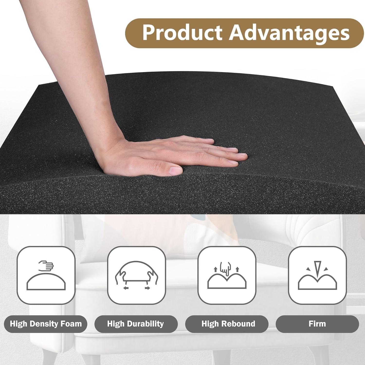 Arc-Shaped Sofa Cushion Support Pad, High Density Sponge Filled, Curved Board for Sofa Seats, Improve Comfort, Furniture Seat Pad