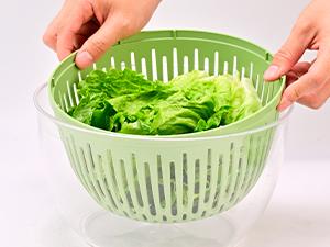 Salad Spinner +Chopper Combo –Includes Colander & Pasta Strainer– 5-in-1 Kitchen Must-Have (Springtok Green) Vegetable Cutting Slicer Utensils Fruit Spinach Drainer handheld cheese grater