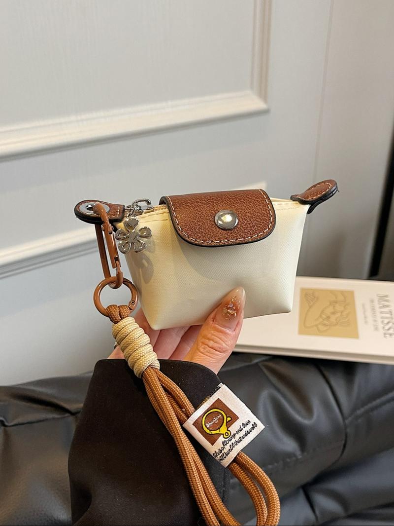 Women's Small Wallet with Detachable Nylon Wristband Coin Purse, Dual Pouch Wristlet, Zipper Closure, Decorative Bag, Christmas Gift for Young Girls, Gifts For Women