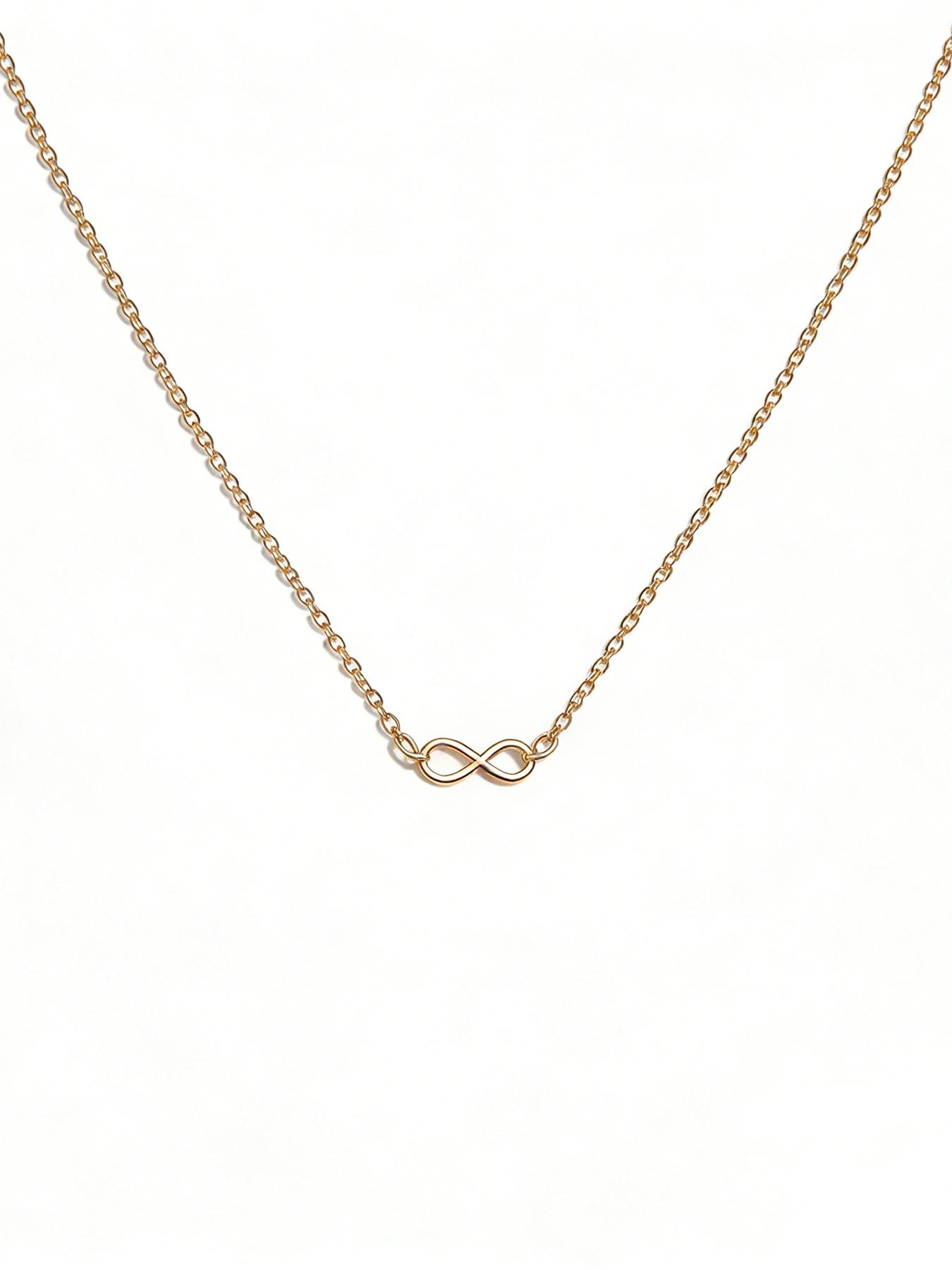 Dainty Stainless Steel Infinity Symbol Pendant Necklace For Women Minimalist Jewelry Accessories
