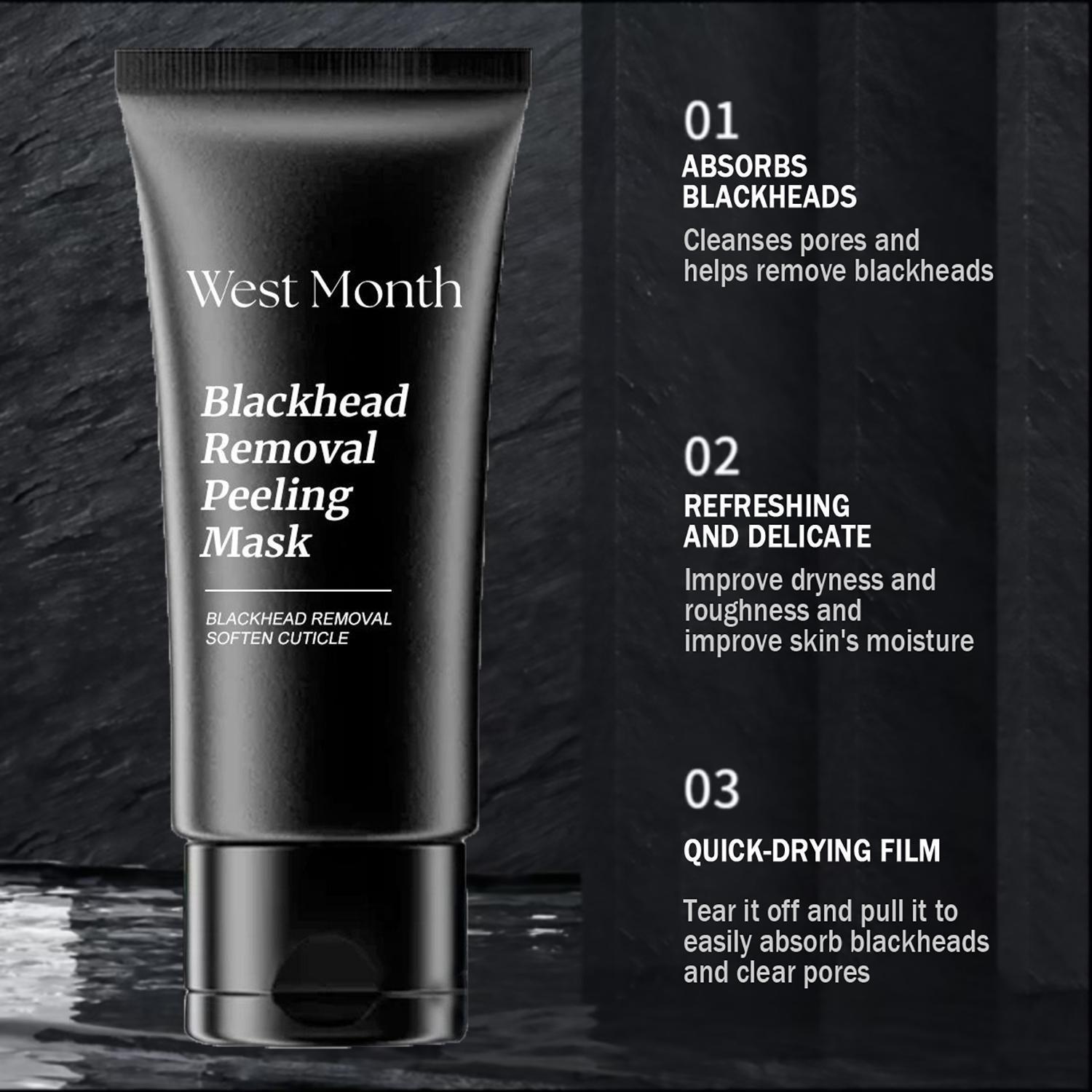 Blackhead Removal Peel-Off Mask, Bamboo Charcoal Deep Cleansing, Pore Minimizing and Oil Control, 60ml; Bamboo Charcoal Blackhead Removal Peel-Off Mask, Deeply Cleanses Pores, Purifies Skin, Gently Removes Dead Skin Cells from Nose and Face. Blackhead Removal Peel-Off Mask, Bamboo Charcoal Deep Cleansing, Pore Minimizing and Oil Control, 60ml; Bamboo Charcoal Blackhead Removal Peel-Off Mask, Deeply Cleanses Pores, Purifies Skin, Gently Removes Dead Skin Cells from Nose and Face.