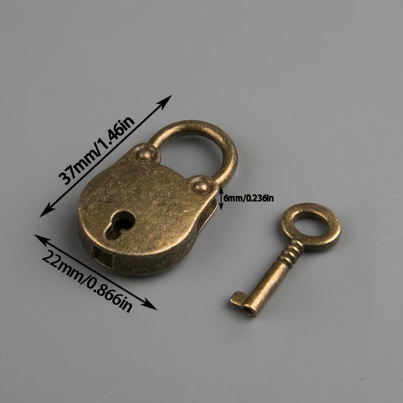 2pcs bronze metal mini lock mini cute password padlock drawer lock lock student dormitory cabinet small household backpack lock.