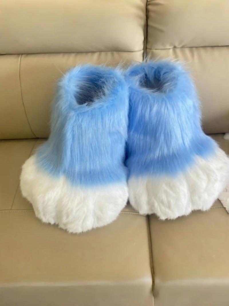 New Kig Fursuit Cosplay Paw Shoes Furry Fursuit Cosplay Rubbit Cat Boots Cute Fluffy Animal Manga Party Cos Wearable Costume