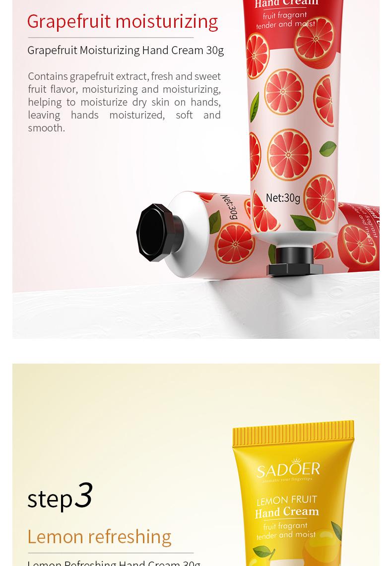 SADOER Anti-Crack Mini Hand Cream Hand Skin Care for Dry Cracked Hands Set, 5 Pieces Included