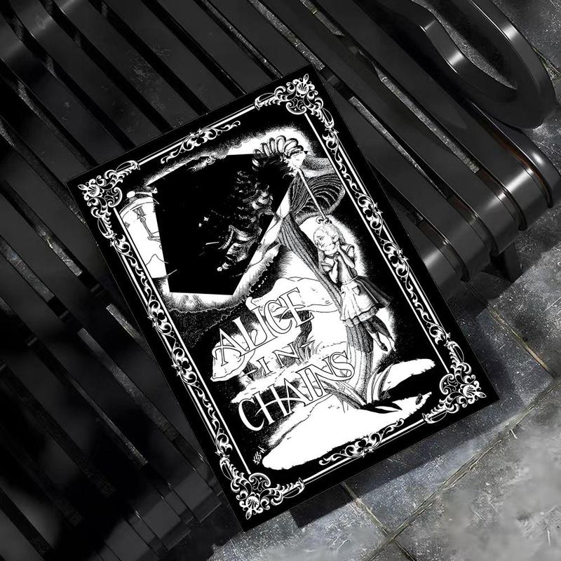 Fashion A-A-liceS in C-C-hainsS Poster HD Sticky Waterproof Wall Art High Quality Print Aesthetic Home Living Bedroom Bathroom hallway Decor Trendy Room Decoration Easy-To-Apply Gift Durable