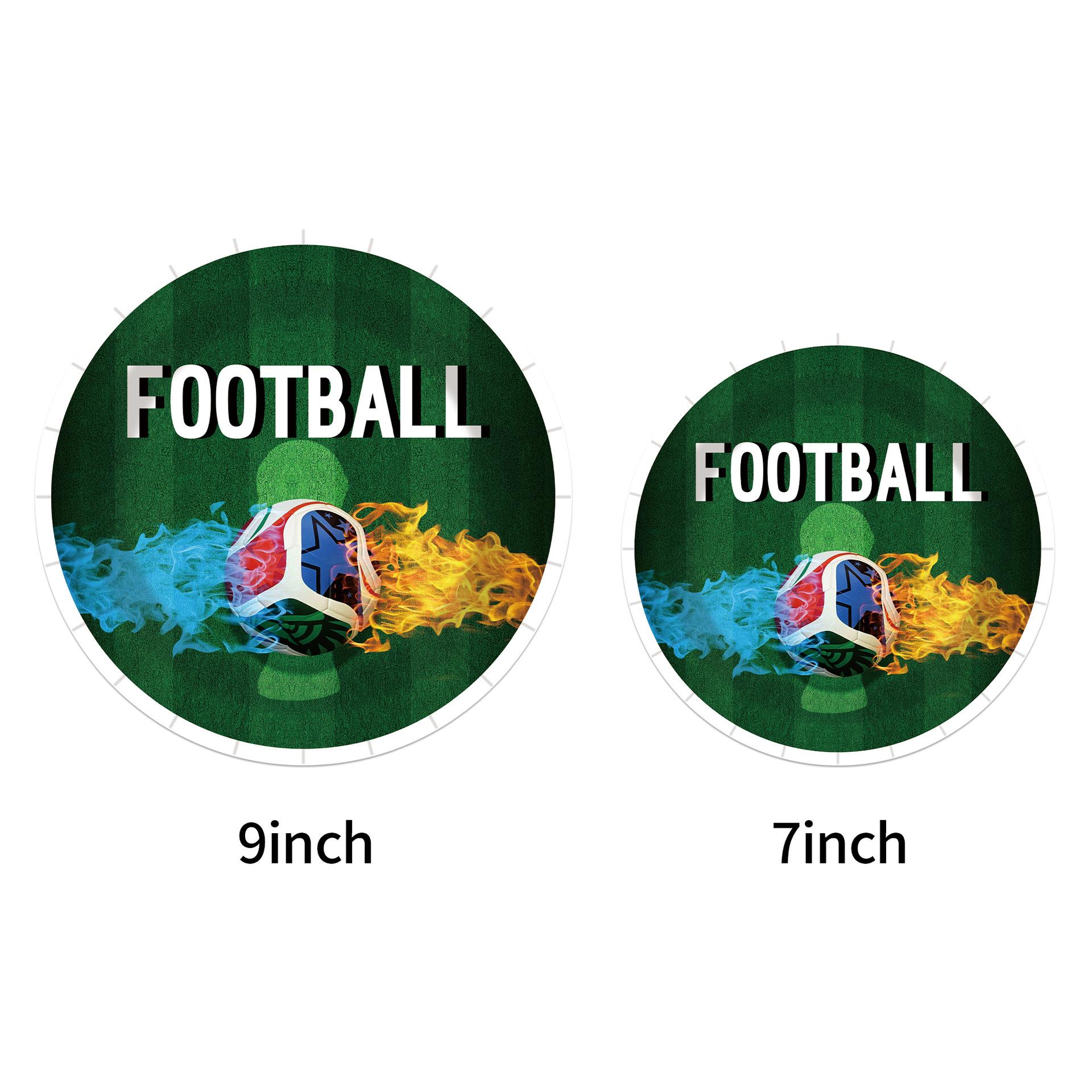 New World Cup football theme party birthday atmosphere arrangement disposable paper plate paper cup paper towel flag tablecloth set