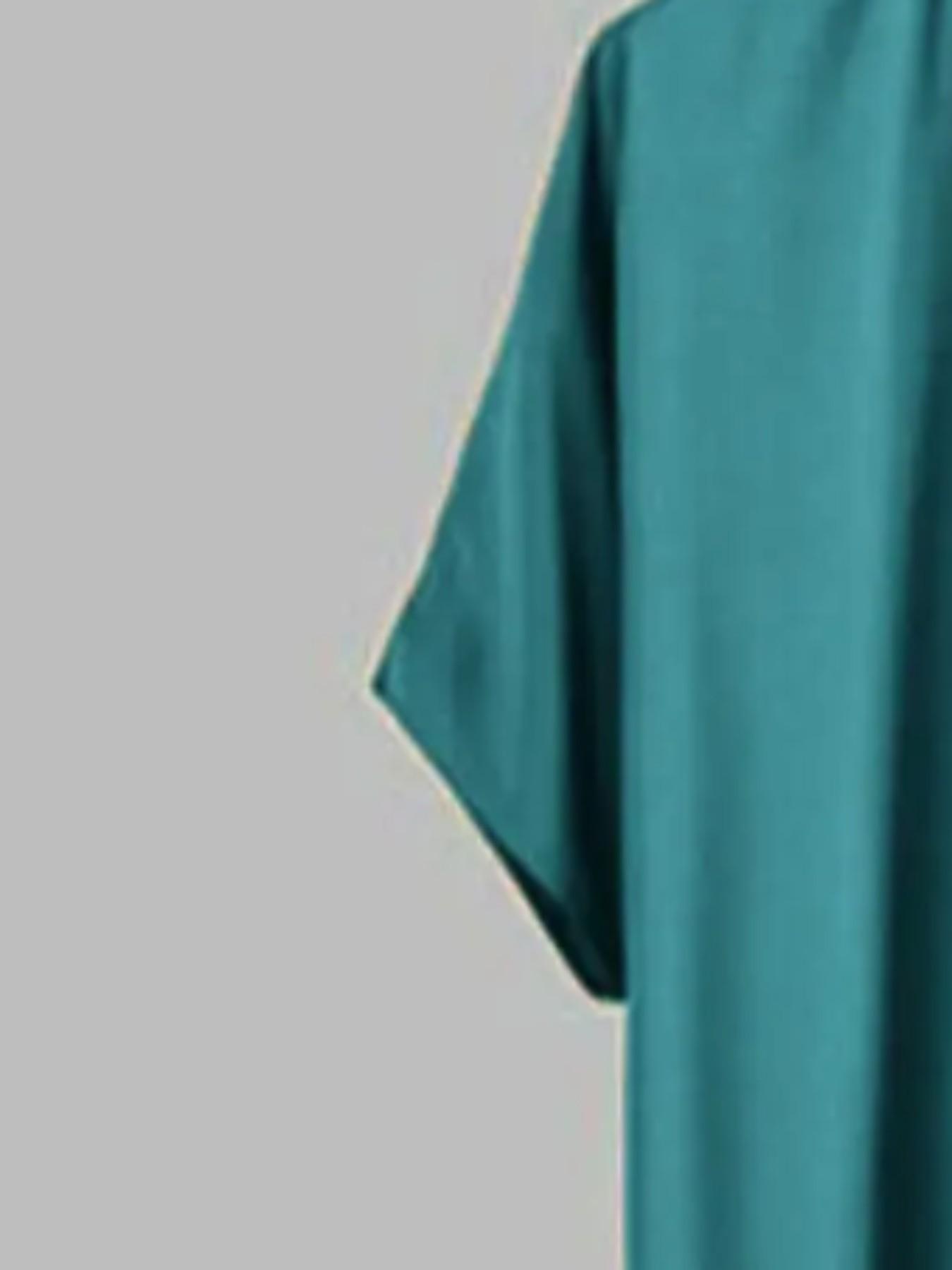 New Muslim Middle Eastern Arabic Dubai Dress Shirt, Malaysian Men's Long Robe, Stylish and Comfortable Clothing for Daily Wear