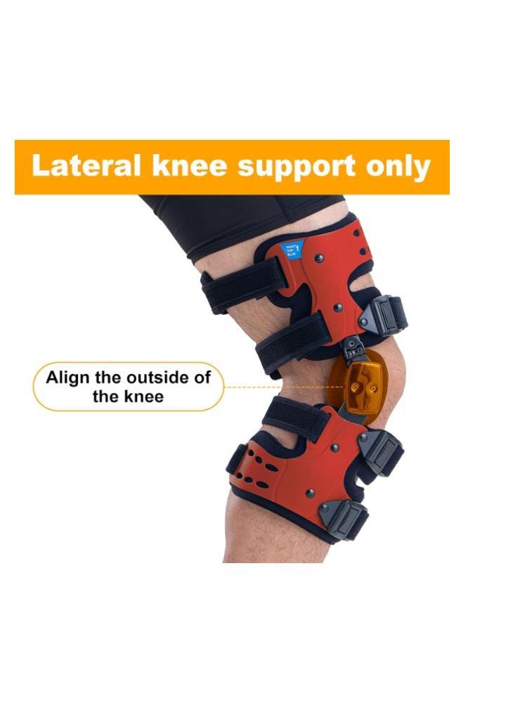 Functional Hinged Knee Support Brace, Adjustable Knee Stabilizer with Compression Wrap, Knee Unloader for Knee Instability, Swelling, Post-Injury Recovery, for Athletes & Seniors