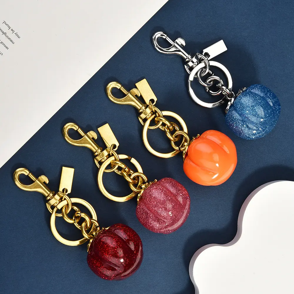 Pumpkin Keychain Pendant, Zinc Alloy Keychain, Cute Halloween Pumpkin Design, Perfect Gift for Friends & Family, Unique Accessory for Fall Season, Keychain For Bags, Key Chain Decorations, Cute Keychains