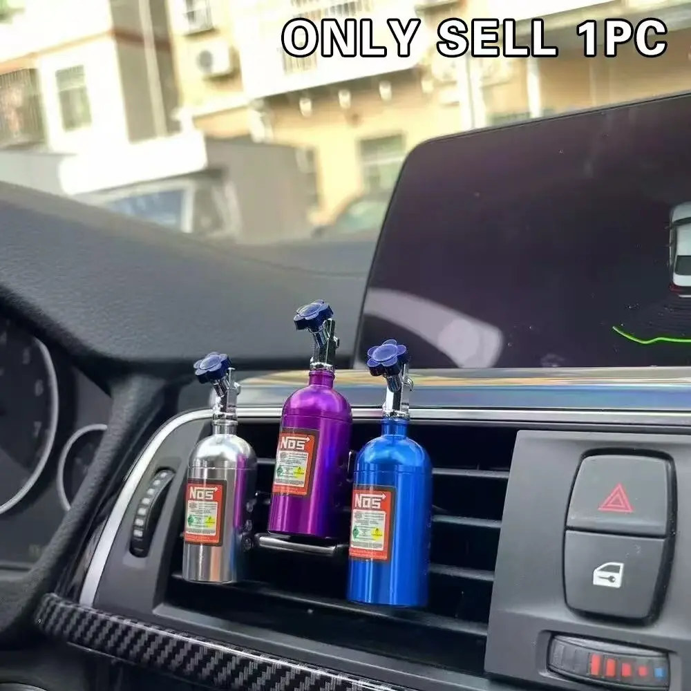 Car Air Freshener with Nos Nitrogen Canister, Suitable for Car Vent, Interior Fragrance, Ac Fragrance, Aroma Accessories, Car Decoration