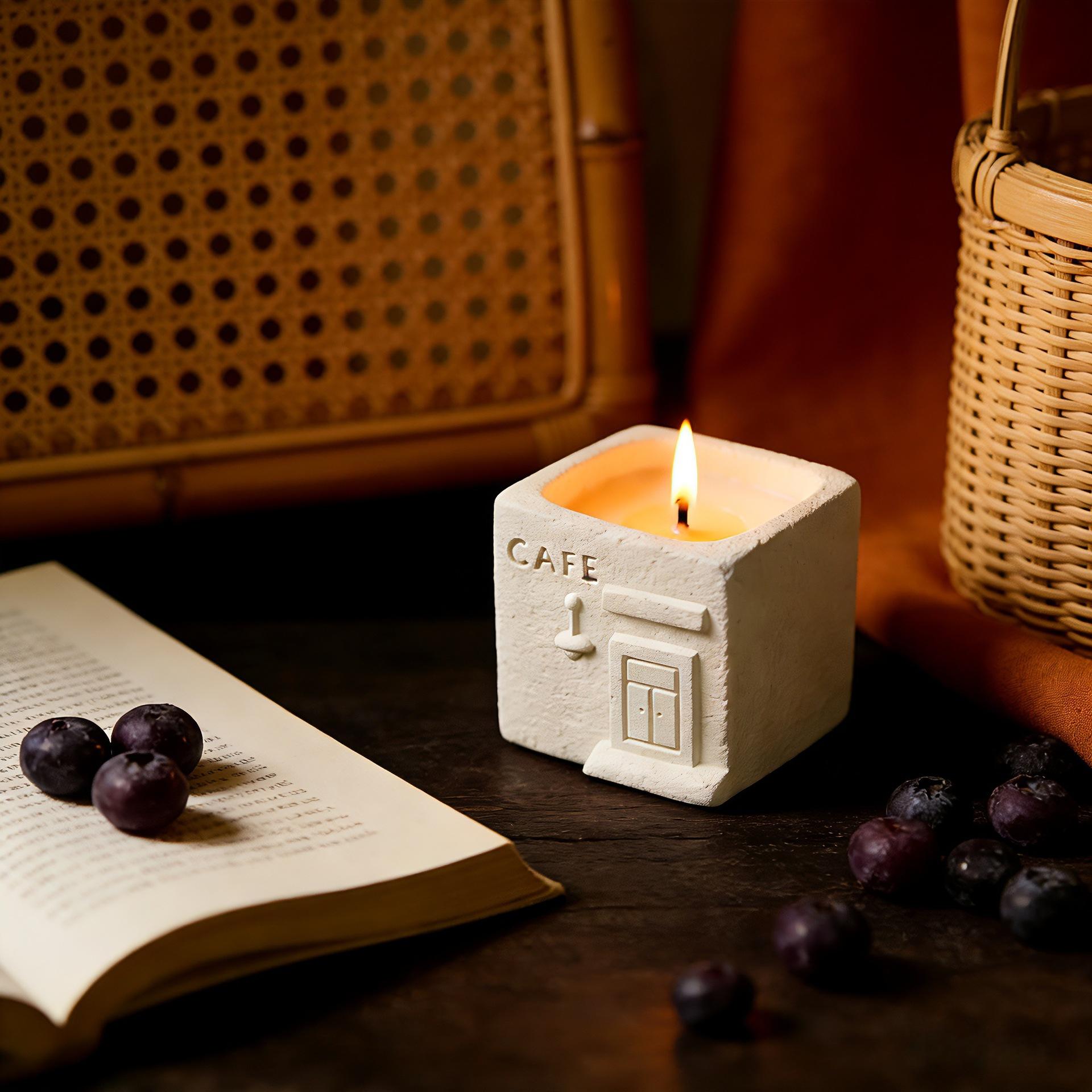 House modeling silicone mold multifunctional DIY handmade mold plaster flower pot pen holder candle cup creative desktop storage decoration food grade silicone high temperature resistant and easy to release handmade lovers must