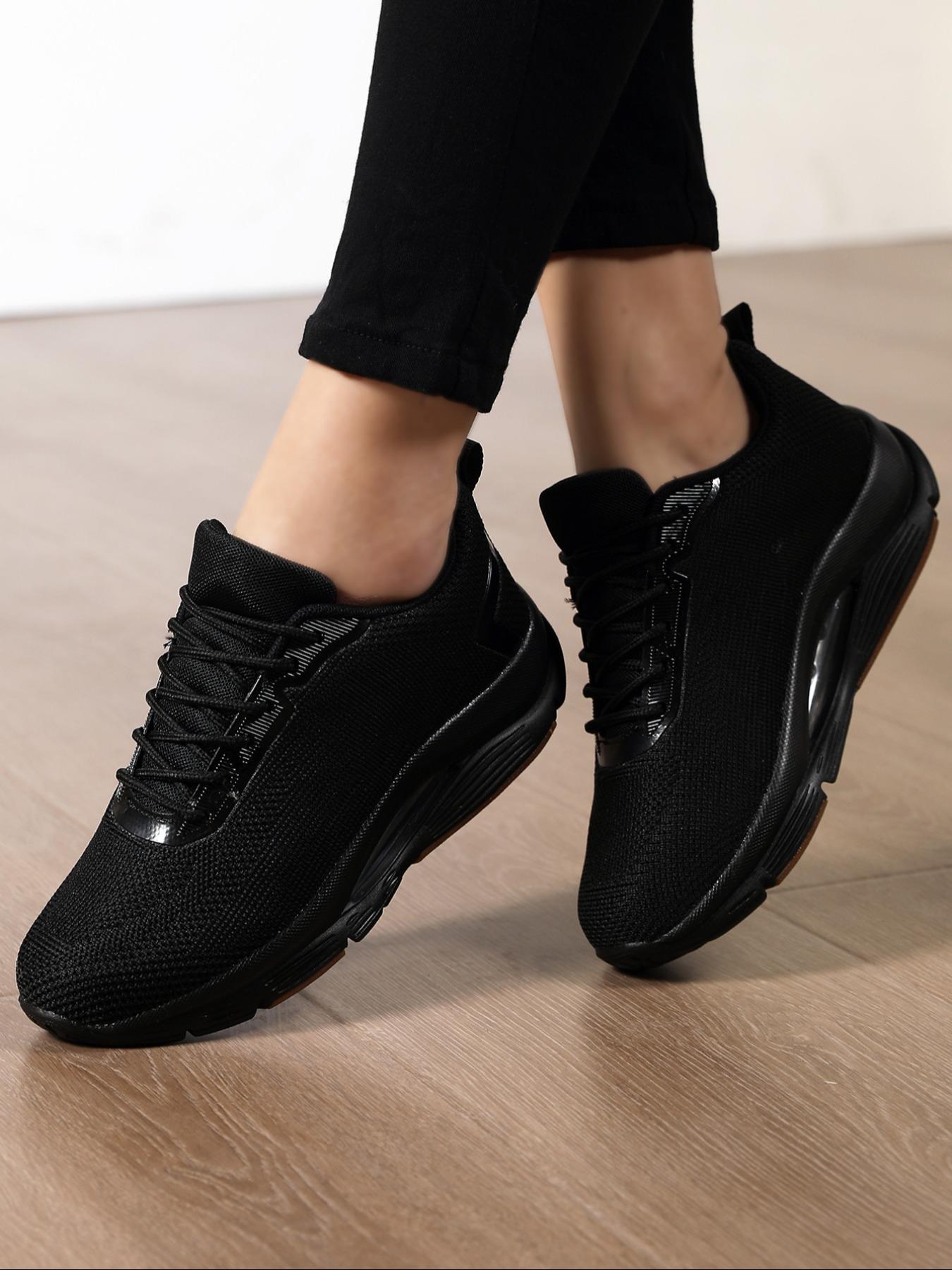 Women's Sporty Lace Up Low Top Sneakers, Casual Comfortable Breathable Running Shoes, All-match Non-slip Sneakers for Daily Wear