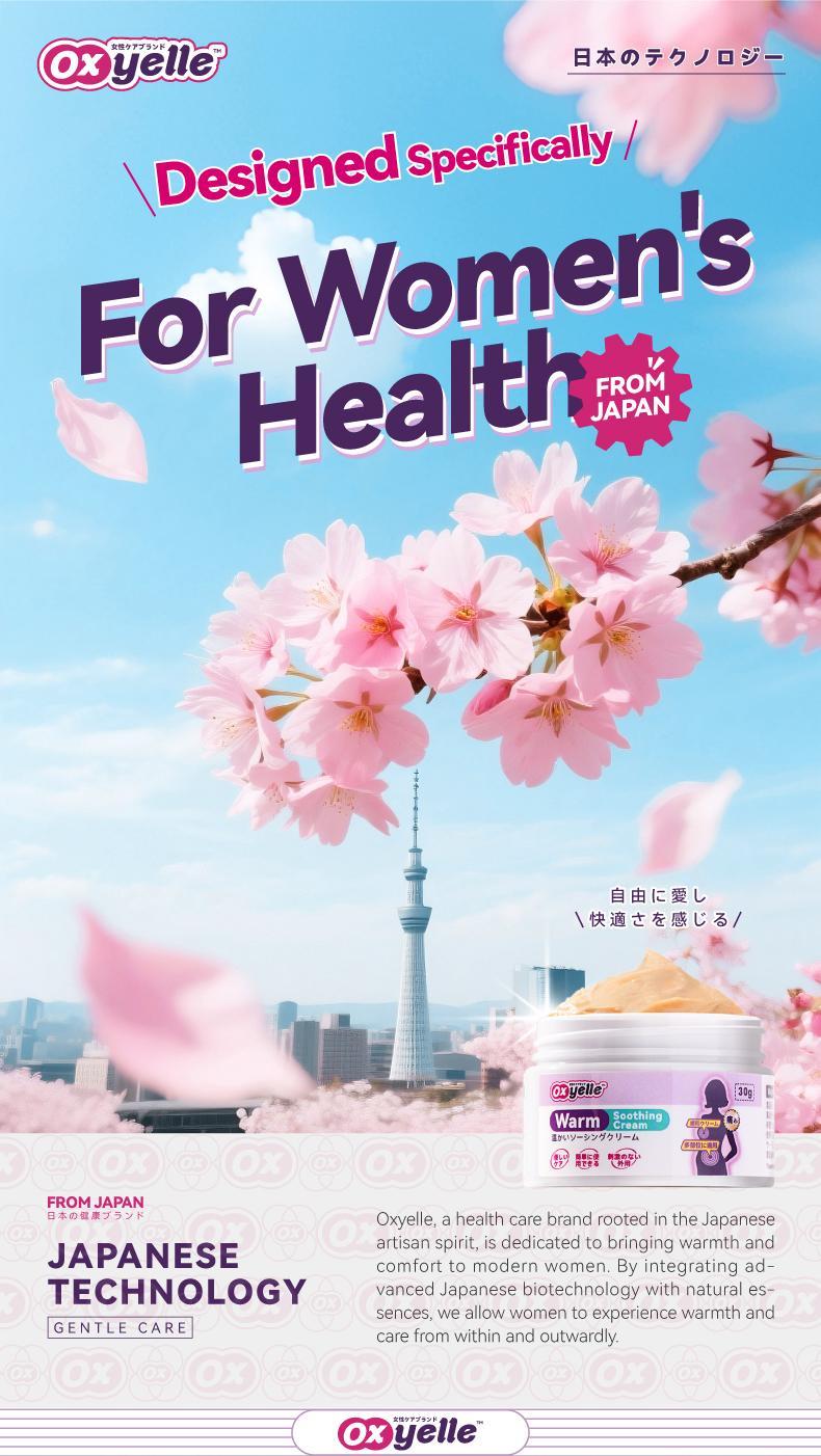 Oxyelle Uterine Warming Gel with Ginseng & Rose Extract for Women's Comfort Hot Compress Heating Pad Stickers Natural Ingredients Gentle Formula