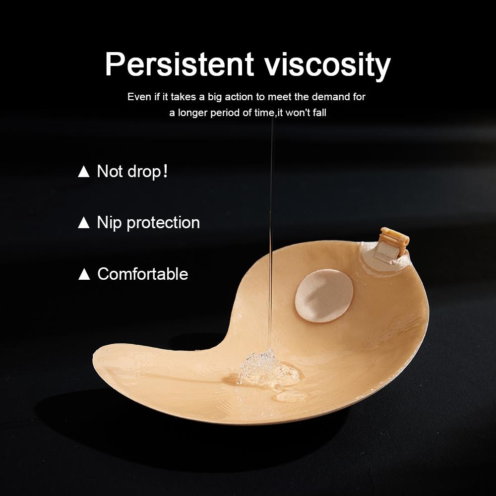 Minikit Adhesive V-bra Fabric,Invisible push up sticky bra【2 pairs】womenswear Comfort Lady underwear,Party dress, Bridal bra.