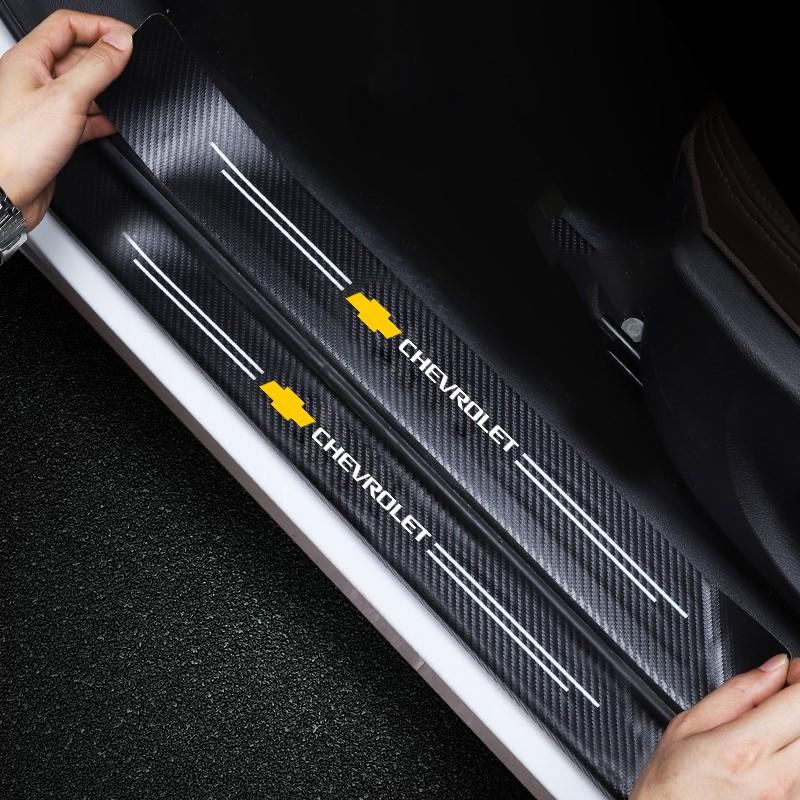 Car Threshold Protection Strip for Chevrolet Cruze Malibu Equinox Trax Volt Camaro Blazer, Durable Car Accessories, Easy Installation