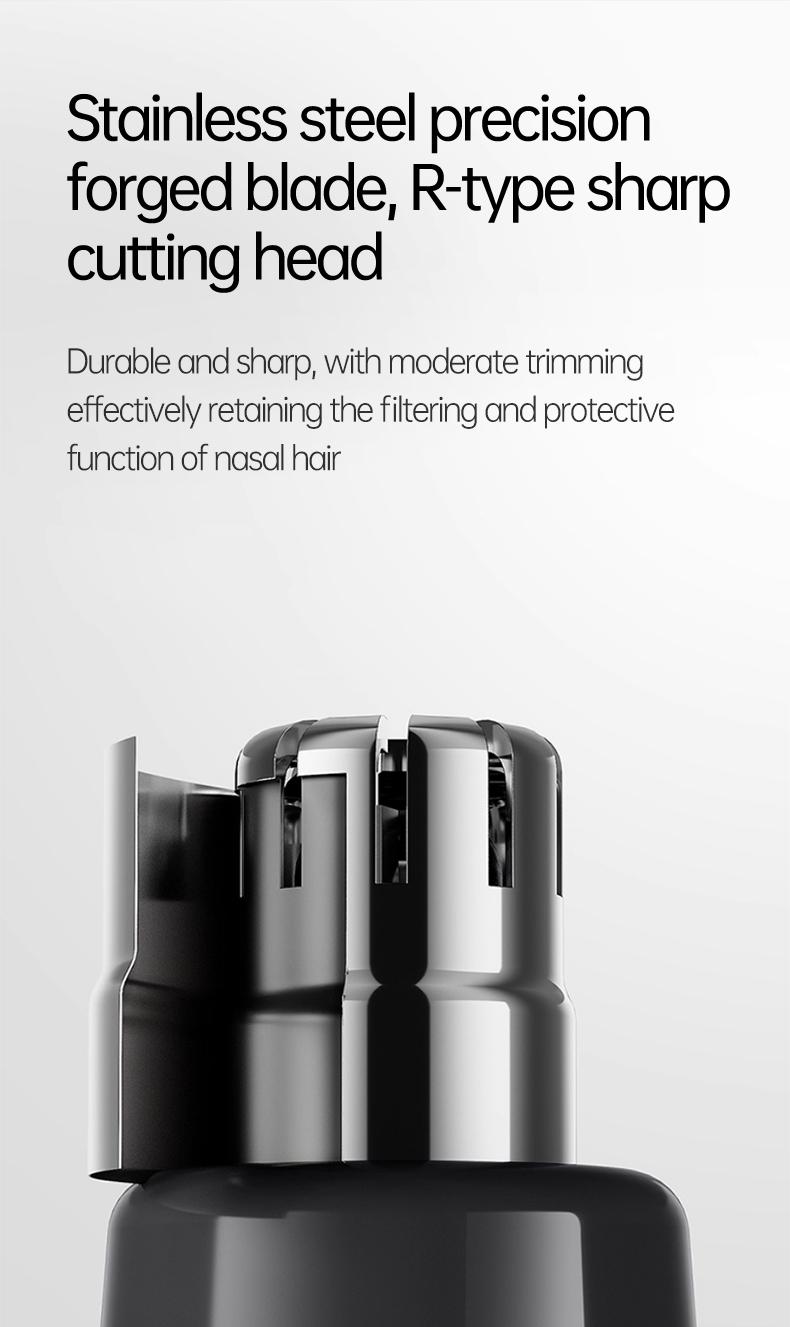 WPBB Electric Nose Hair Trimmer,Professional Painless Eyebrow & Facial Hair Trimmer for Men Women,Led Display Nose Clipper,Nose and Ear Hair Trimmer Travel,Easy to Clean,Gifts for Men Women