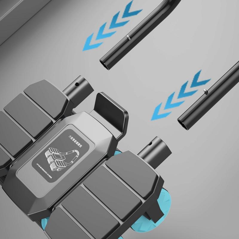 Ab Wheel Roller with Elbow Pad, Home Fitness Equipment for Core, Waist & Hip Training, Indoor Exercise Gear, Large Stable Anti-Tip Wheel, Ergonomic Non-Slip Hand Grips