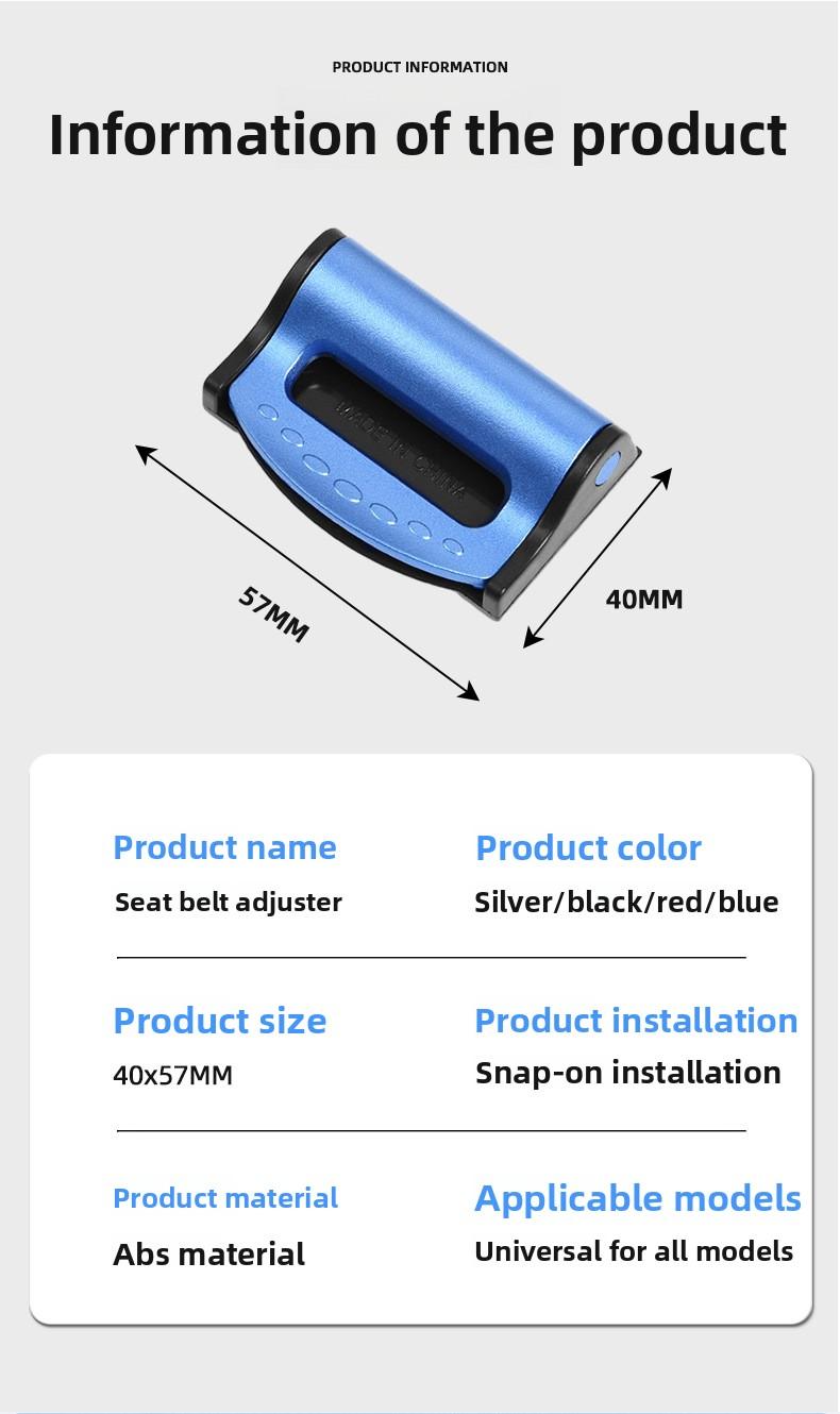 Car Seat Belt Adjuster for Pregnant Women, Practical Safety Belt Holder, Adjustable Tightening Device to Prevent Choking