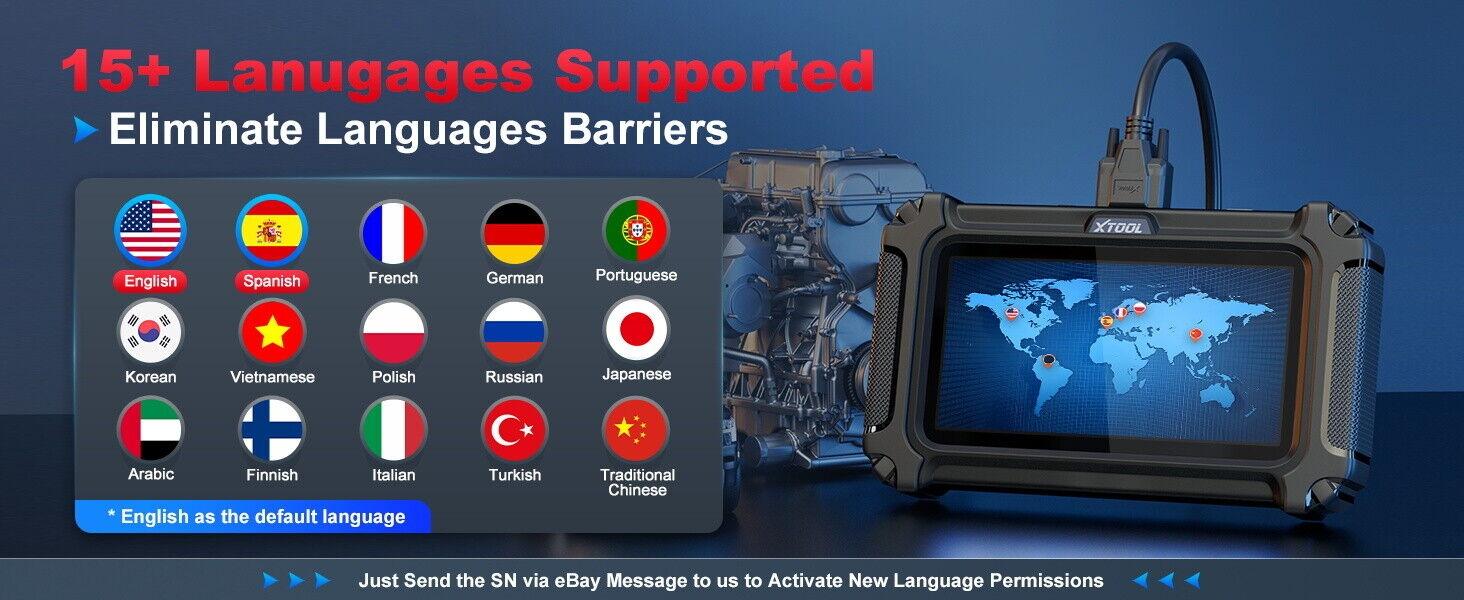 XTOOL D6S Car OBD2 Scanner Full System Diagnostic Scan Tool, CAN FD, 30+ Resets, Lifetime Free Updates Autos Vehicle Automotive