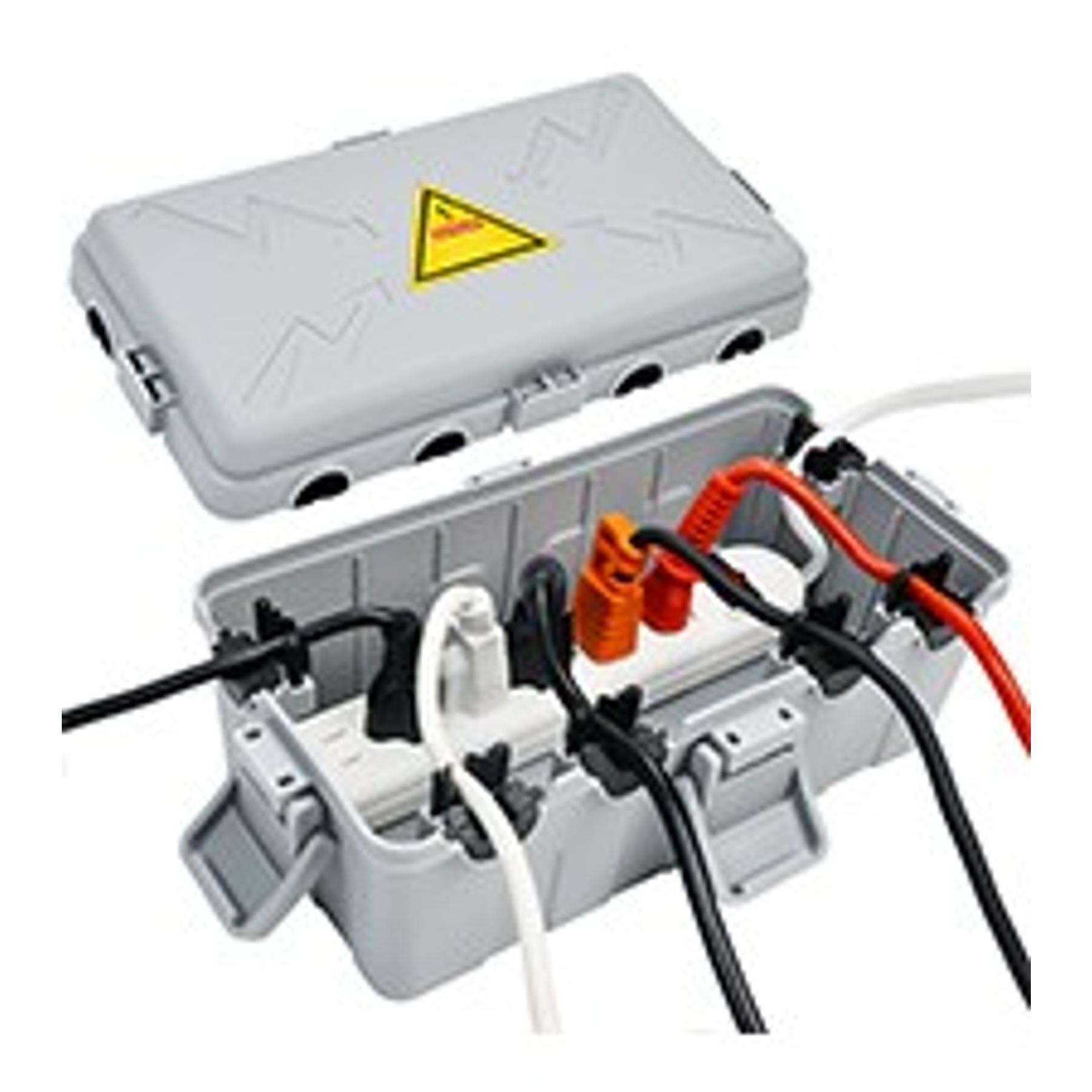Large Outdoor Electrical Box(12.5x8.5x5inch),IP54 Waterproof Outdoor Outlet Covers,Weatherproof Extension Cord Covers Protect Outlet,Plug,Timer,Power Strip,Holiday Light,Grey