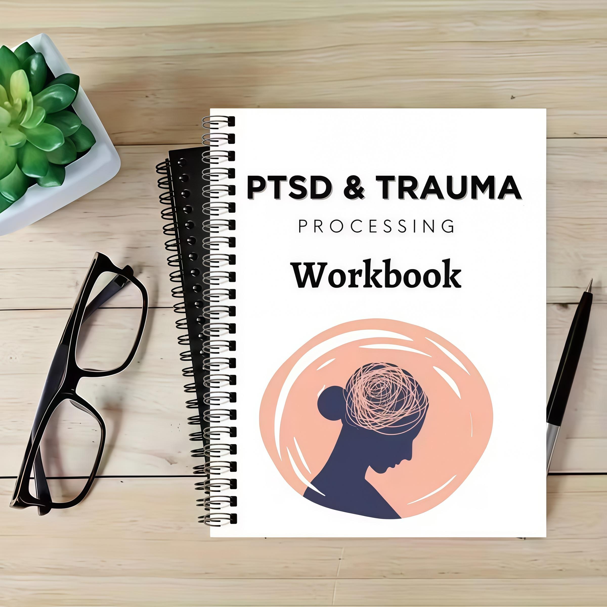 Ptsd Trauma Stress Disorder & Trauma Processing Workbook, Self-Help Guide for Coping Strategies, Mental Health Resources for Patients & Therapists, Spiral Bound Planner