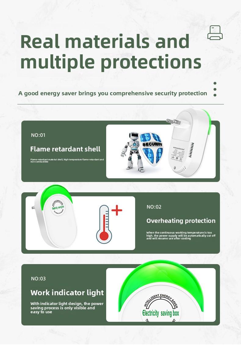 Plug-In Power Box with US Plug Compatible with 90–250V Input Range