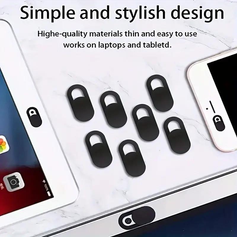 10pcs Webcam Cover Shutter Slider, Plastic Camera Cover, Phone Lens Sticker for iPhone, PC, Laptop, Easy Installation, Durable Material