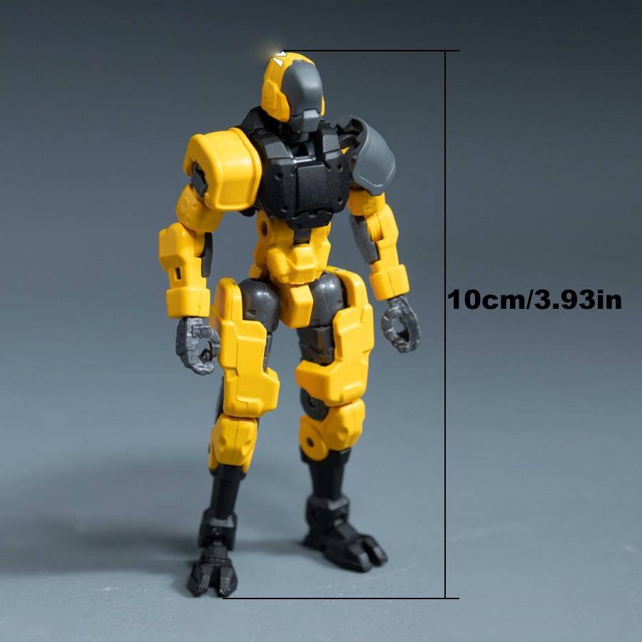 2pcs DIY Assemble Robot Model Kit, Joint-Movable Action Figure, Articulated Figures, Perfect Holiday Gift, Birthday Present, Collectible Decoration