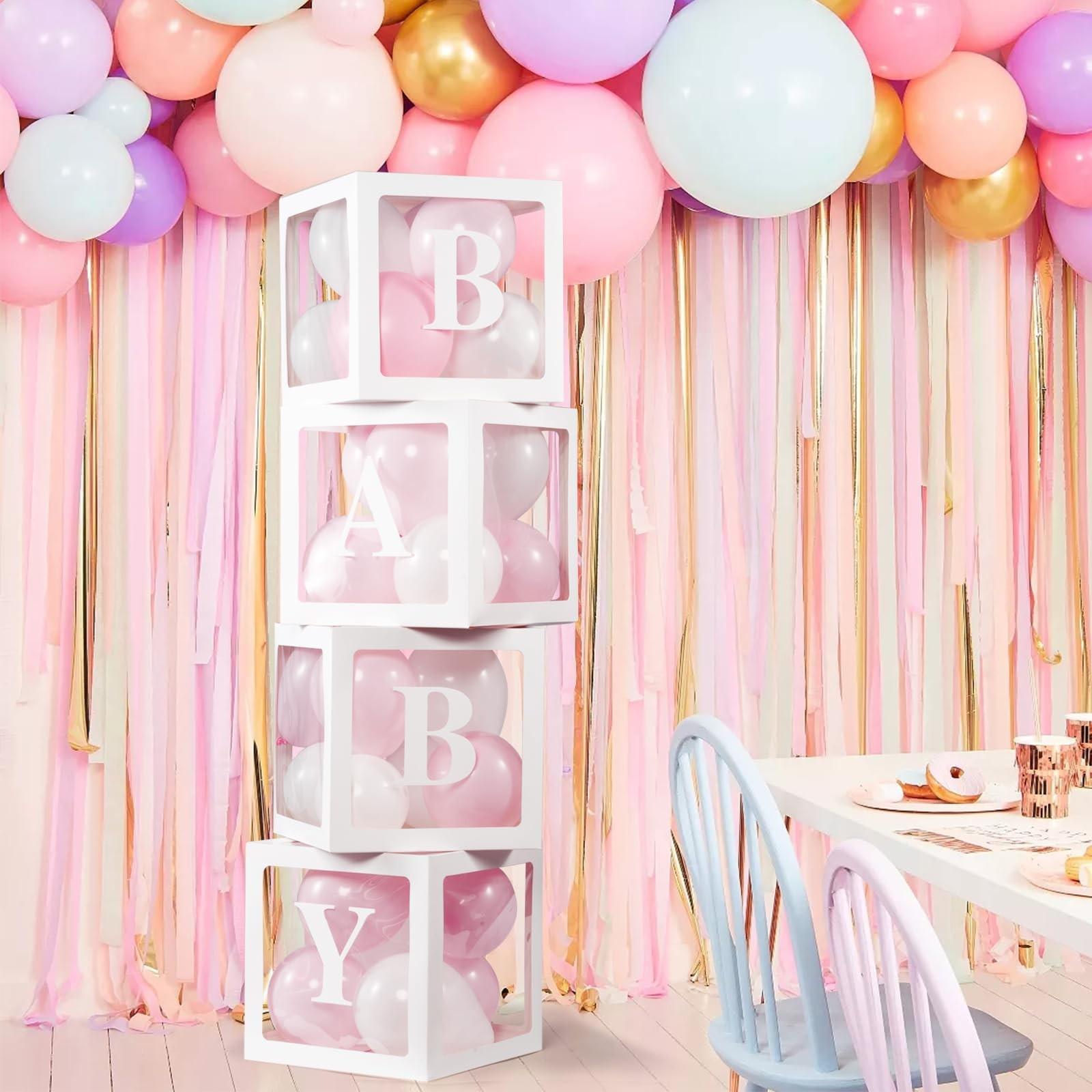 Letter Wedding Decor Set, Transparent Balloon Box, Birthday Party Kit, Festival Event Setup, Party Props, Baby Shower Balloon Box