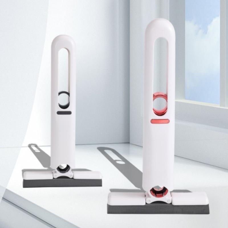 Mini Cleaning Mop Set, 3-Piece Sponge Mop, Dry Wet Dual Use, 2 Sponge Heads, 1 Squeeze Handle, Ideal for Bathroom, Kitchen, Car