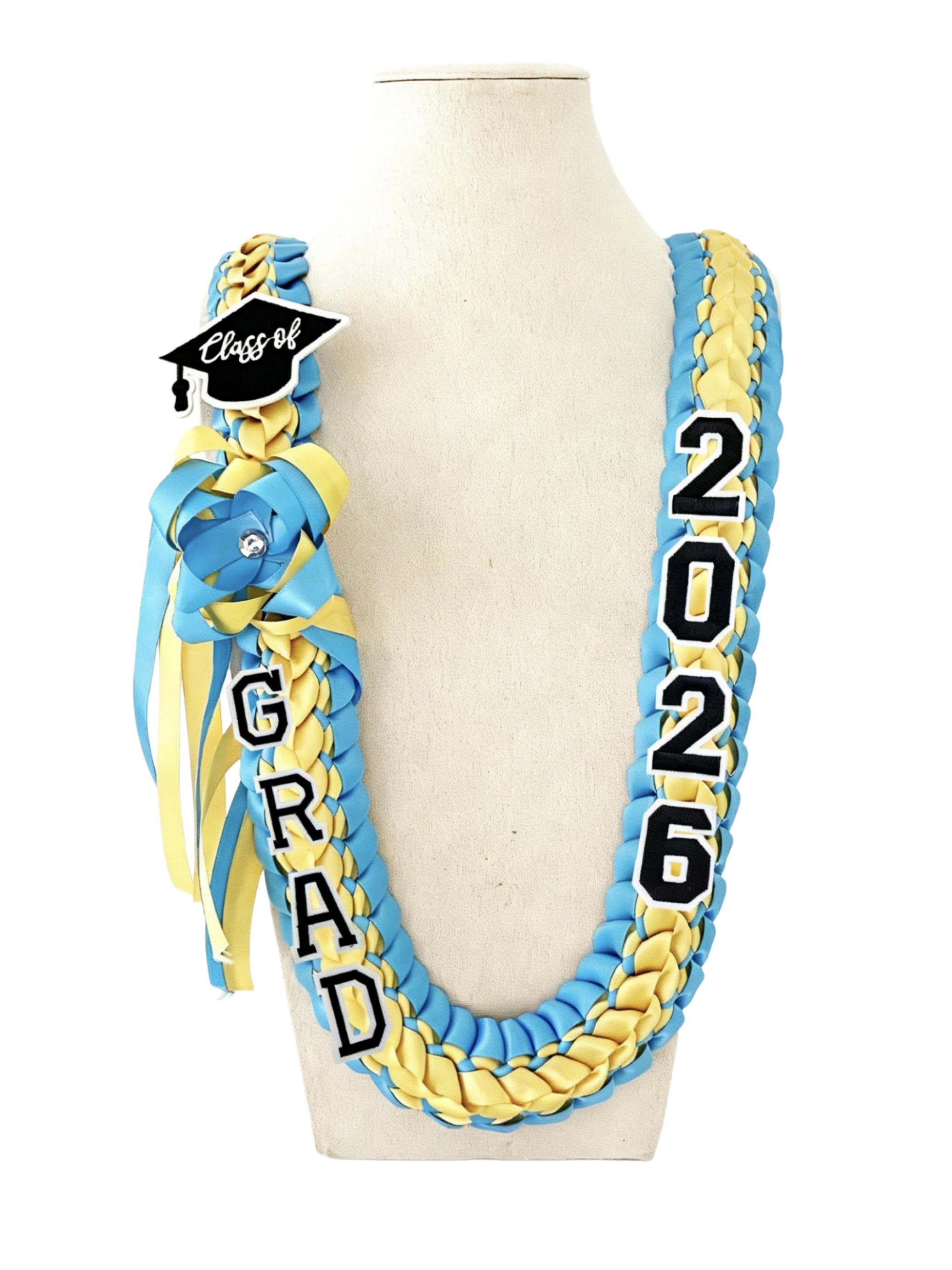 2026 Graduation Party Discount, Handmade Woven Band with Grad Letter and Hat Charm, Adjustable Graduation Money Belt