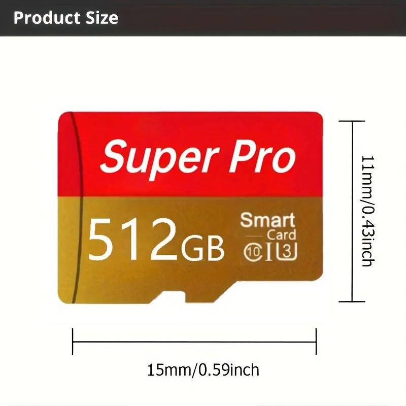 Micro SD Card with Adapter, Compatible with Android Phones, Pcs, Computers, Cameras, Car Navigation, Storage Solution