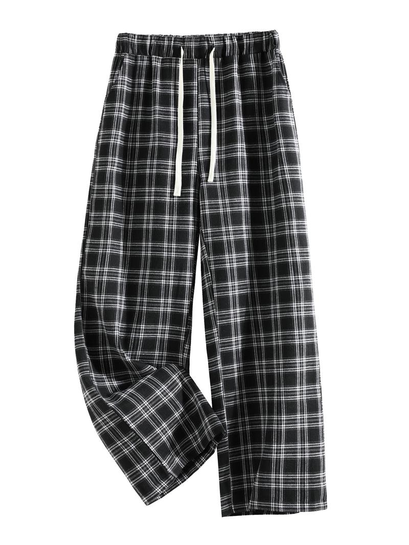 Women's Camo Wide Leg Pants with Pockets, Loose-Fit Drawstring Waist, Casual Fashion for Spring Summer Fall, Adult Clothing