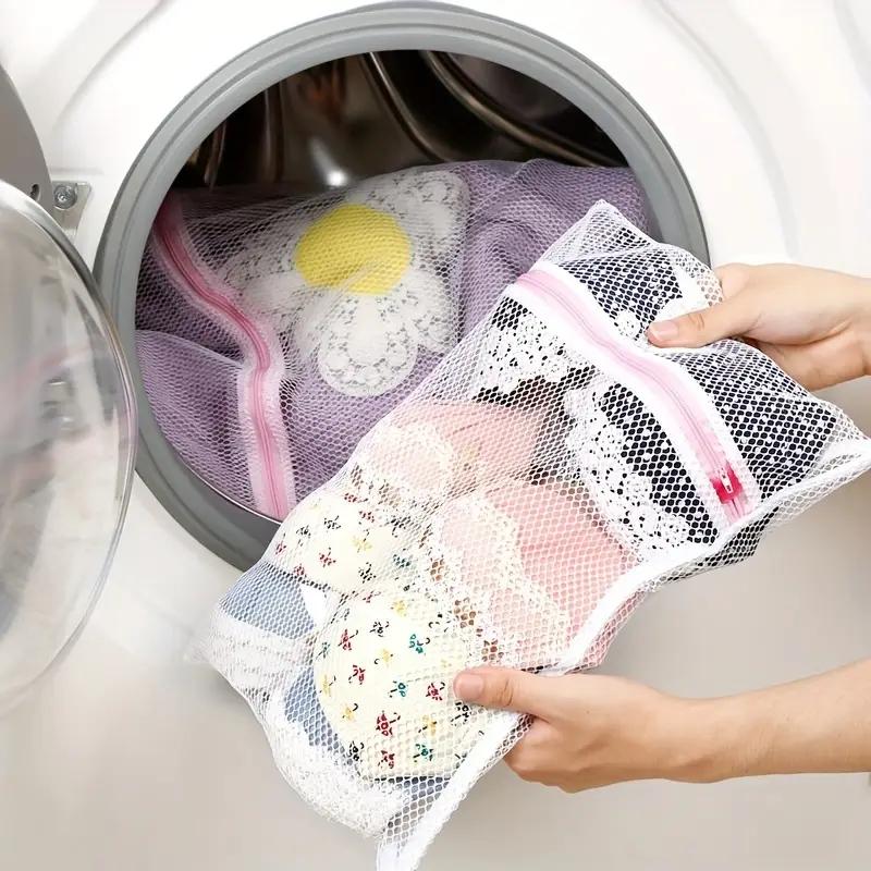 Say goodbye to laundry troubles!Your intimate apparel expert ️ Mesh laundry bag with zipper, suitable for lightweight clothing, washing machine washing protection bag, used to organize and store laundry supplies, Laundry Organizer, Christmas gift!