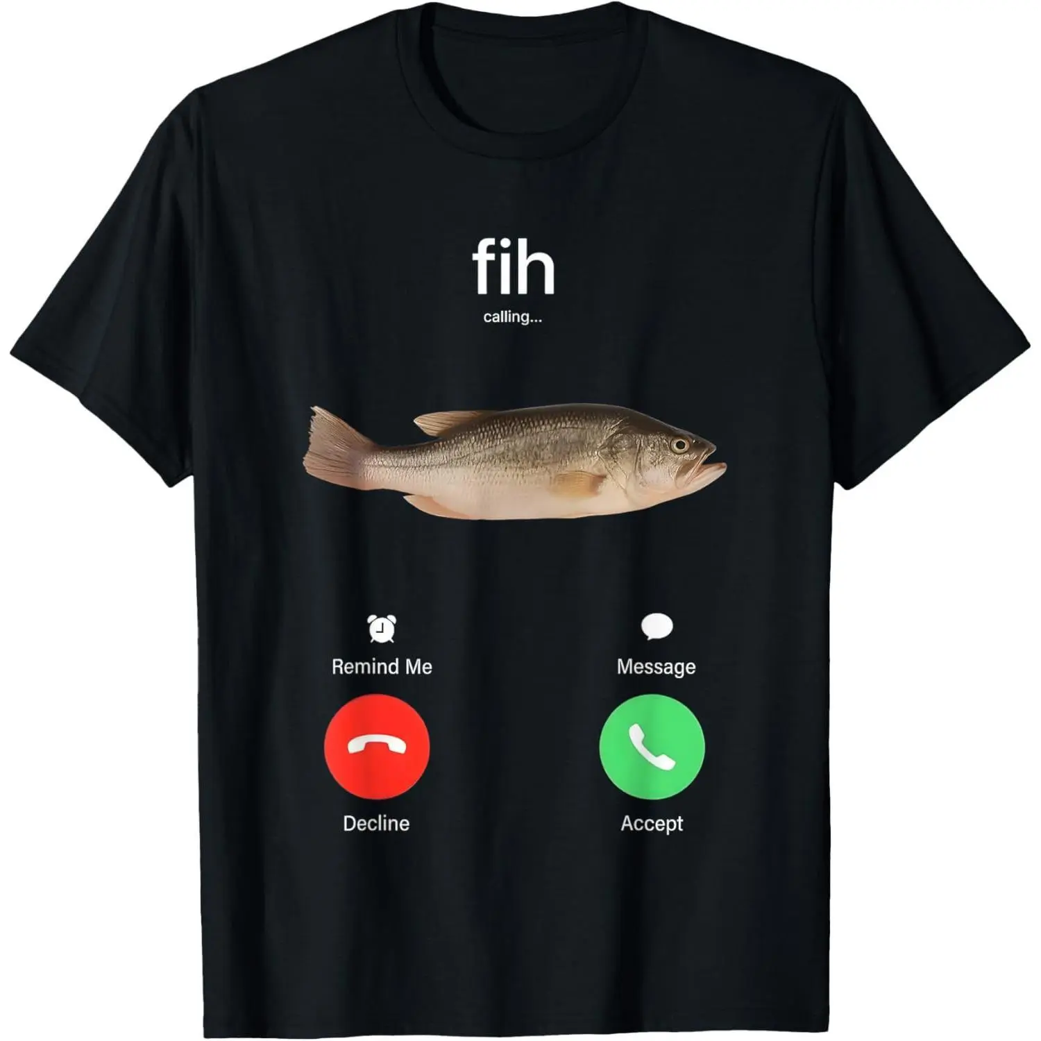 Women's Cotton Short Sleeve Crew Neck Casual Relaxed Fit Fish Print Top - Unisex, Breathable Fabric, Reinforced Stitching Lasts, Classic Style