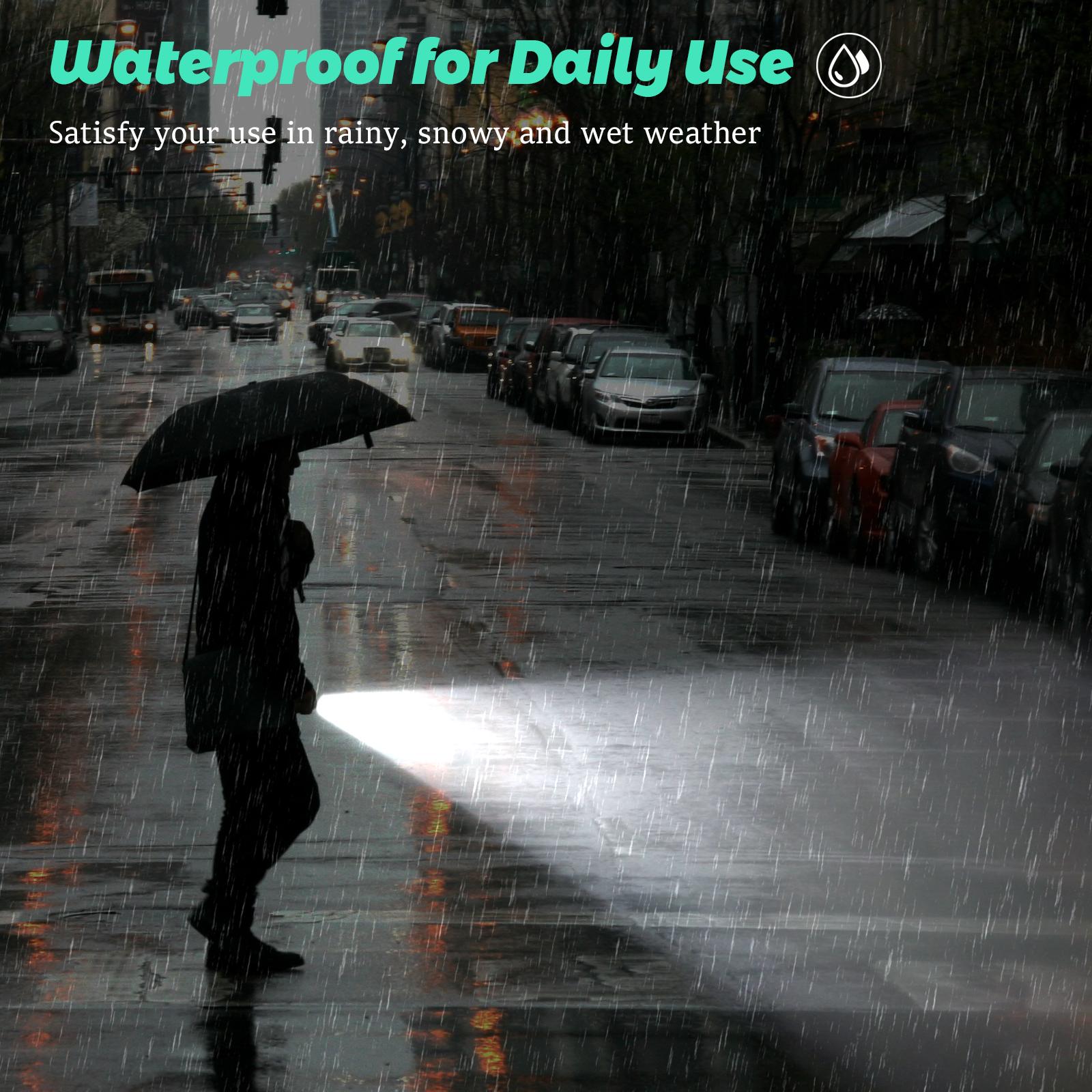 Strong Light Laser Flashlight USB Rechargeable with 8 Light Modes, High Lumens,Strong magnetic attraction,Emergency Red and Blue Lights, International Rescue Lights,for Hiking, Garage, Garden, Camping, Emergency