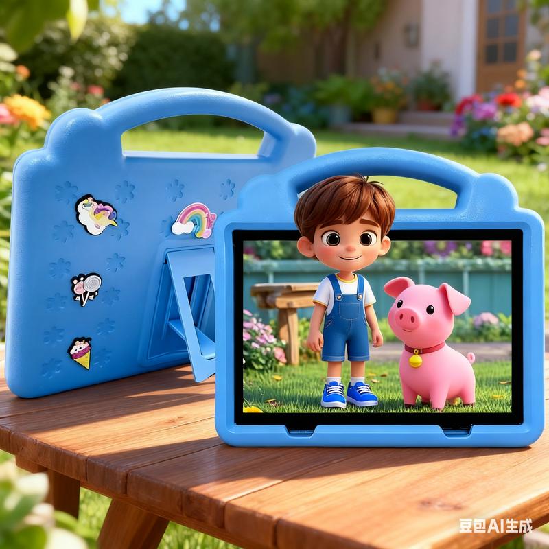 The new learning  gift for children 10.1-inch Android OS with Protective EVA   WiFi Bluetooth Gift for Children Learning System Quad Core Educational pritom educativa parental control  rom   de colores   entertainment dual camera