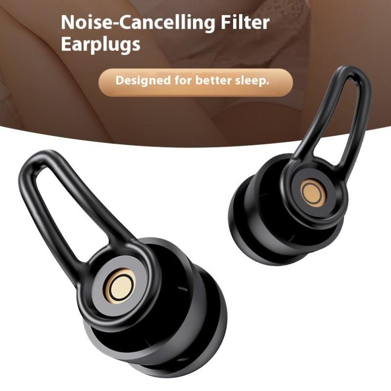 New Noise-Reducing Earplugs, Silicone Sleep Ear Plugs, Anti-Snoring, Waterproof for Swimming, Dual Effect Sound Barrier