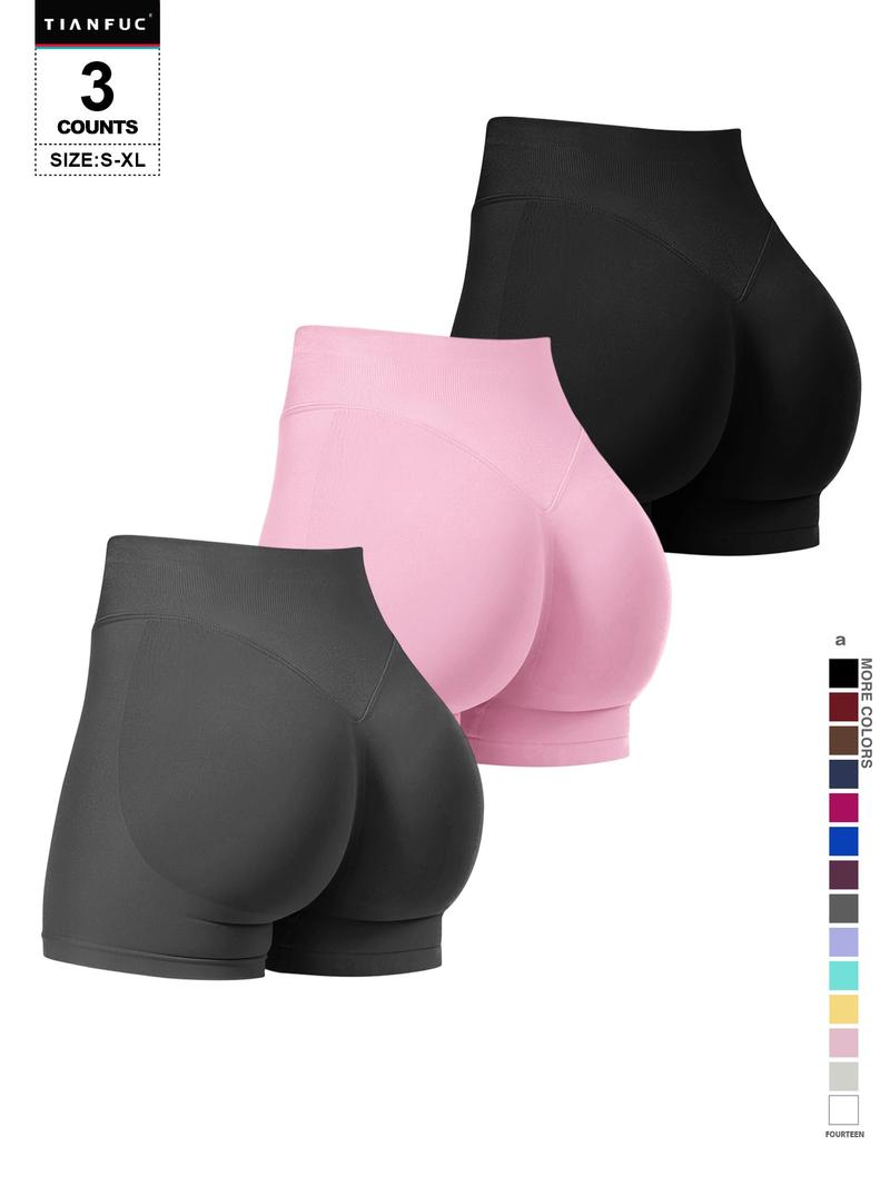 Women's Seamless Butt Lifting Sports Shorts For Gym Workout