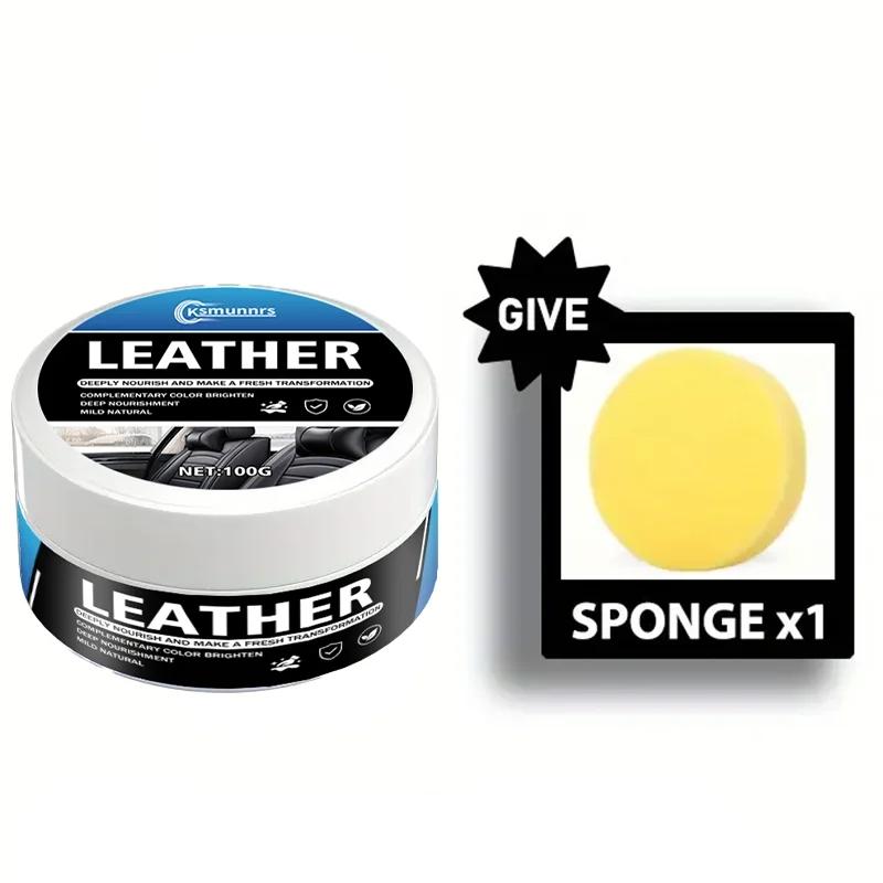 Car Interior Multi-Functional Cleaning Paste, Clean Seats Plastic Dashboard Leather Carpet, Long-Lasting Protection Easy Use, Interior Car Cleaner